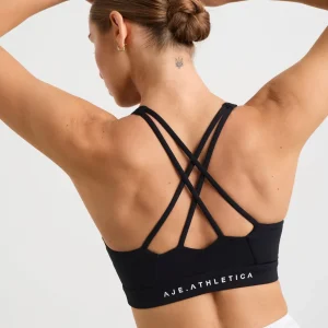 Store Aje ATHLETICA Ruched Crossback Bra 353 Black