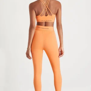 Clearance Aje ATHLETICA Ruched Crossback Bra 353 Soft Apricot