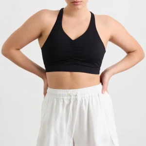 Store Aje ATHLETICA Ruched Crossback Bra 353 Black