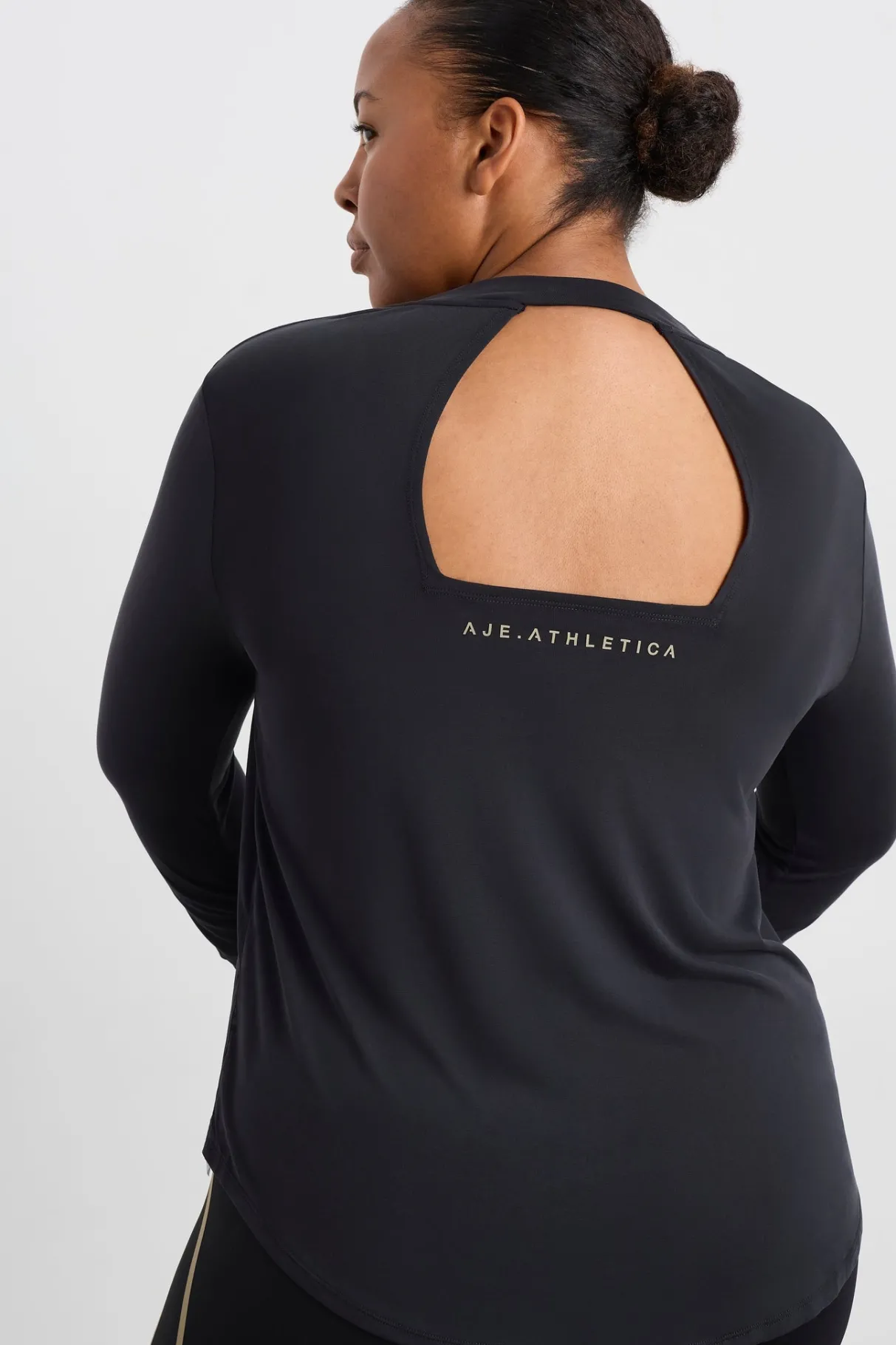 ruched_long_sleeve_top__13.webp Sale Aje ATHLETICA Ruched Long Sleeve Top 153 Black