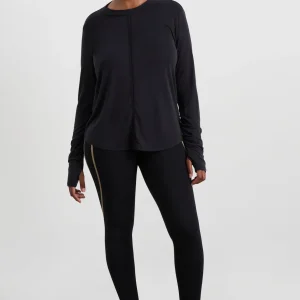 Sale Aje ATHLETICA Ruched Long Sleeve Top 153 Black