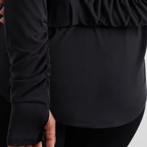 Sale Aje ATHLETICA Ruched Long Sleeve Top 153 Black