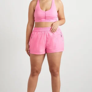 Best Sale Aje ATHLETICA Ruched Plunge Bra 352 Candy Pink