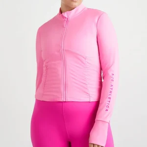 Sale Aje ATHLETICA Ruched Running Jacket 746 Candy Pink