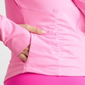 Sale Aje ATHLETICA Ruched Running Jacket 746 Candy Pink
