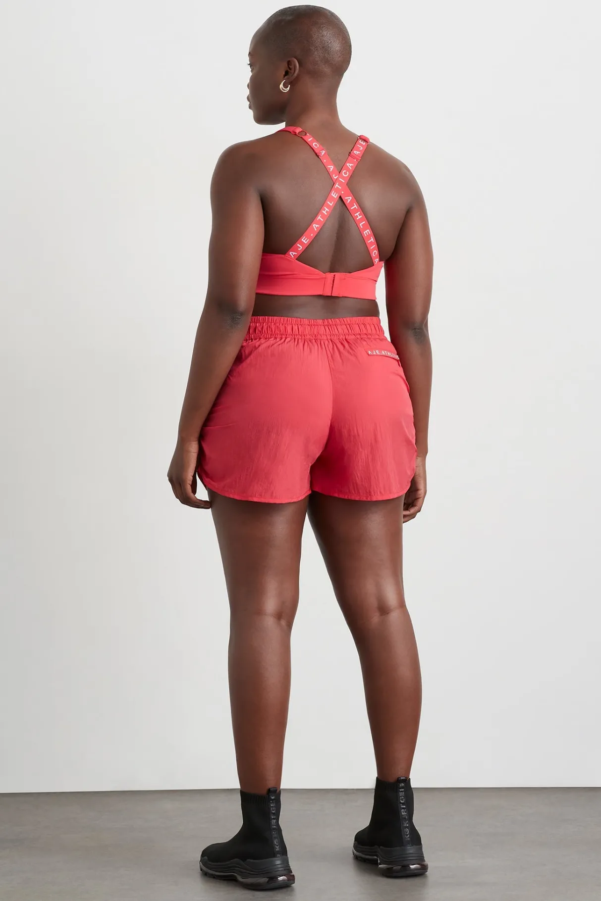 ruched_running_short__10.webp Outlet Aje ATHLETICA Ruched Running Short 602 Watermelon Pink