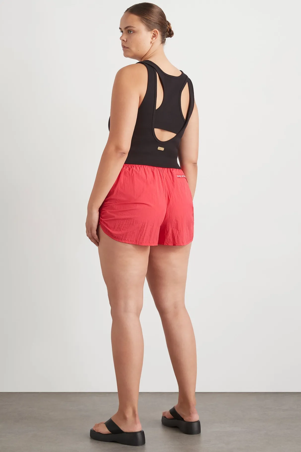 ruched_running_short__14.webp Outlet Aje ATHLETICA Ruched Running Short 602 Watermelon Pink