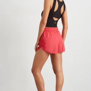 Outlet Aje ATHLETICA Ruched Running Short 602 Watermelon Pink