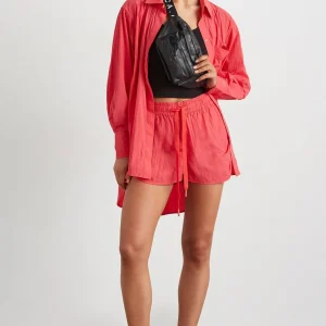 Outlet Aje ATHLETICA Ruched Running Short 602 Watermelon Pink