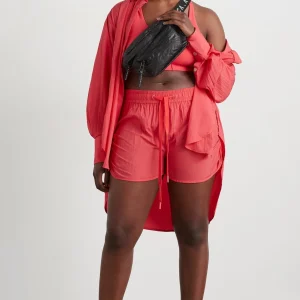 Outlet Aje ATHLETICA Ruched Running Short 602 Watermelon Pink