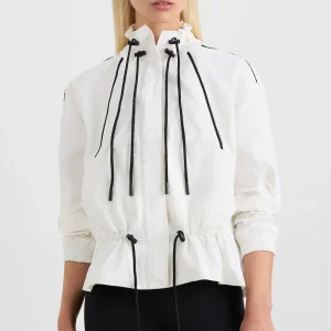 Discount Aje ATHLETICA Ruched Spray Jacket 716 White