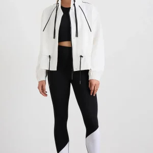 Discount Aje ATHLETICA Ruched Spray Jacket 716 White