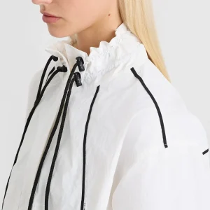 Discount Aje ATHLETICA Ruched Spray Jacket 716 White