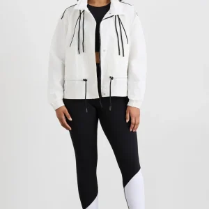 Discount Aje ATHLETICA Ruched Spray Jacket 716 White