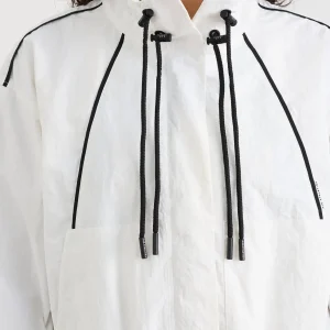 Discount Aje ATHLETICA Ruched Spray Jacket 716 White