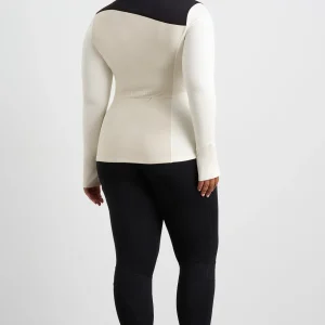 Flash Sale Aje ATHLETICA Run Panel Jacket 709 Moonstone Grey / Ecru / Black