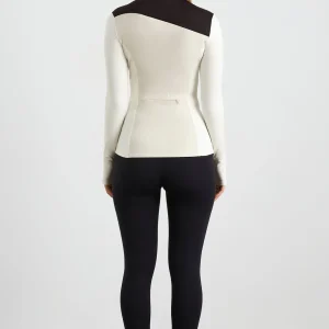 Flash Sale Aje ATHLETICA Run Panel Jacket 709 Moonstone Grey / Ecru / Black