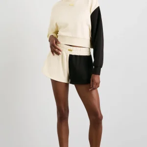 Hot Aje ATHLETICA Scrunch Terry Shorts 613 Limestone Beige Black