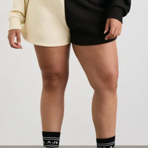 Hot Aje ATHLETICA Scrunch Terry Shorts 613 Limestone Beige Black