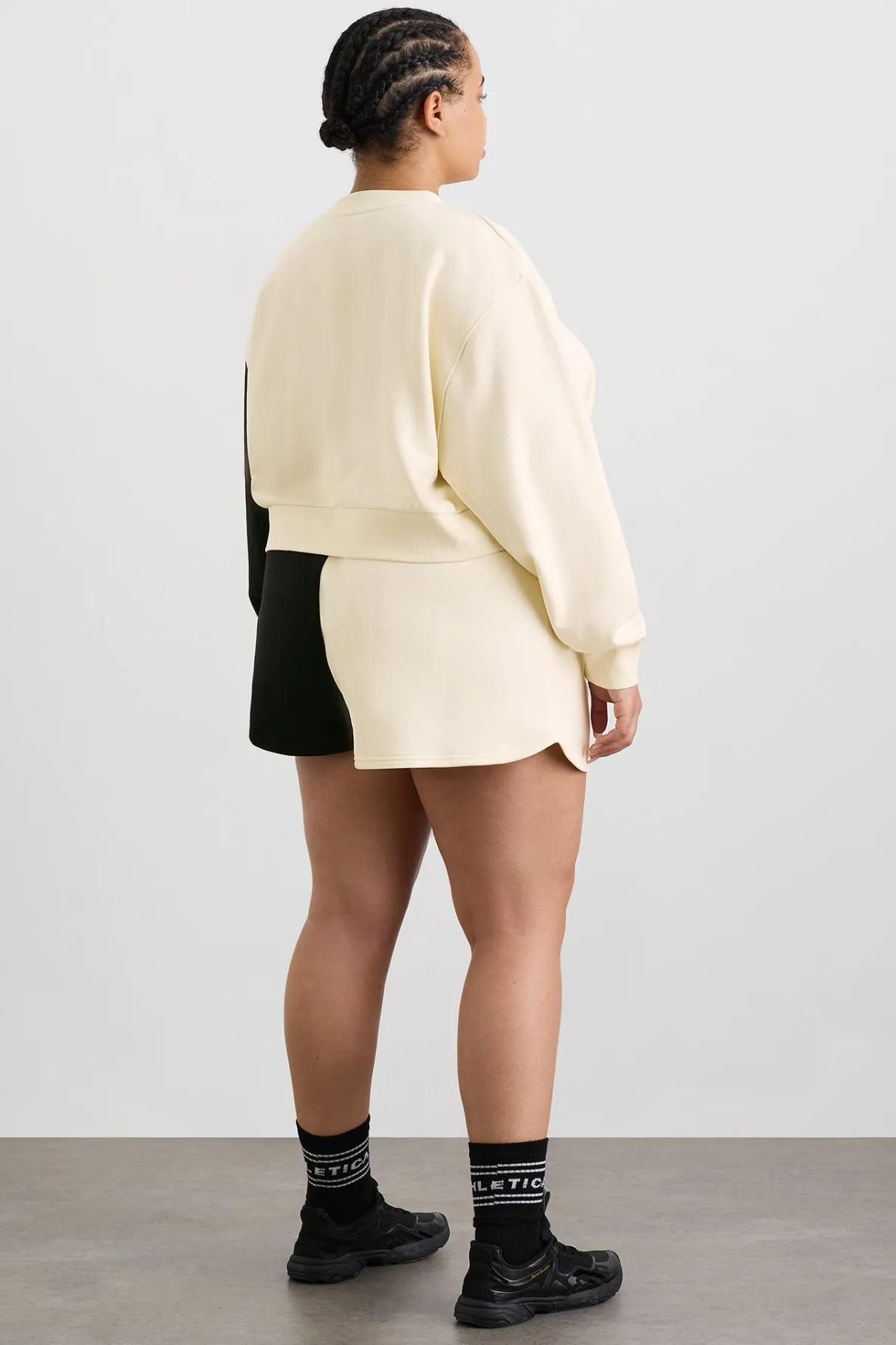 scrunch_terry_shorts__15.webp Hot Aje ATHLETICA Scrunch Terry Shorts 613 Limestone Beige Black