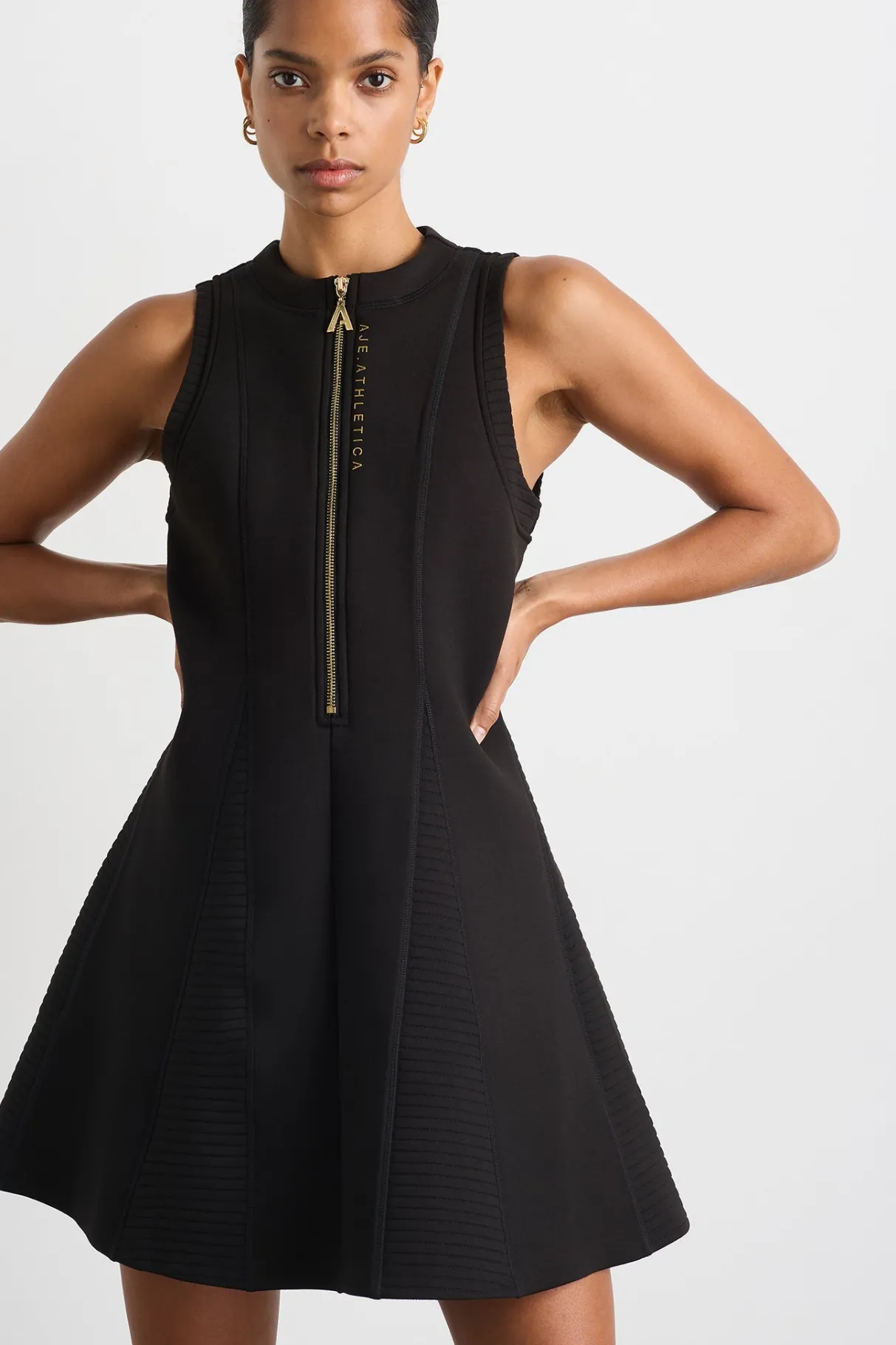 scuba_mini_dress__0-2.webp Best Sale Aje ATHLETICA Scuba Mini Dress 802 Black