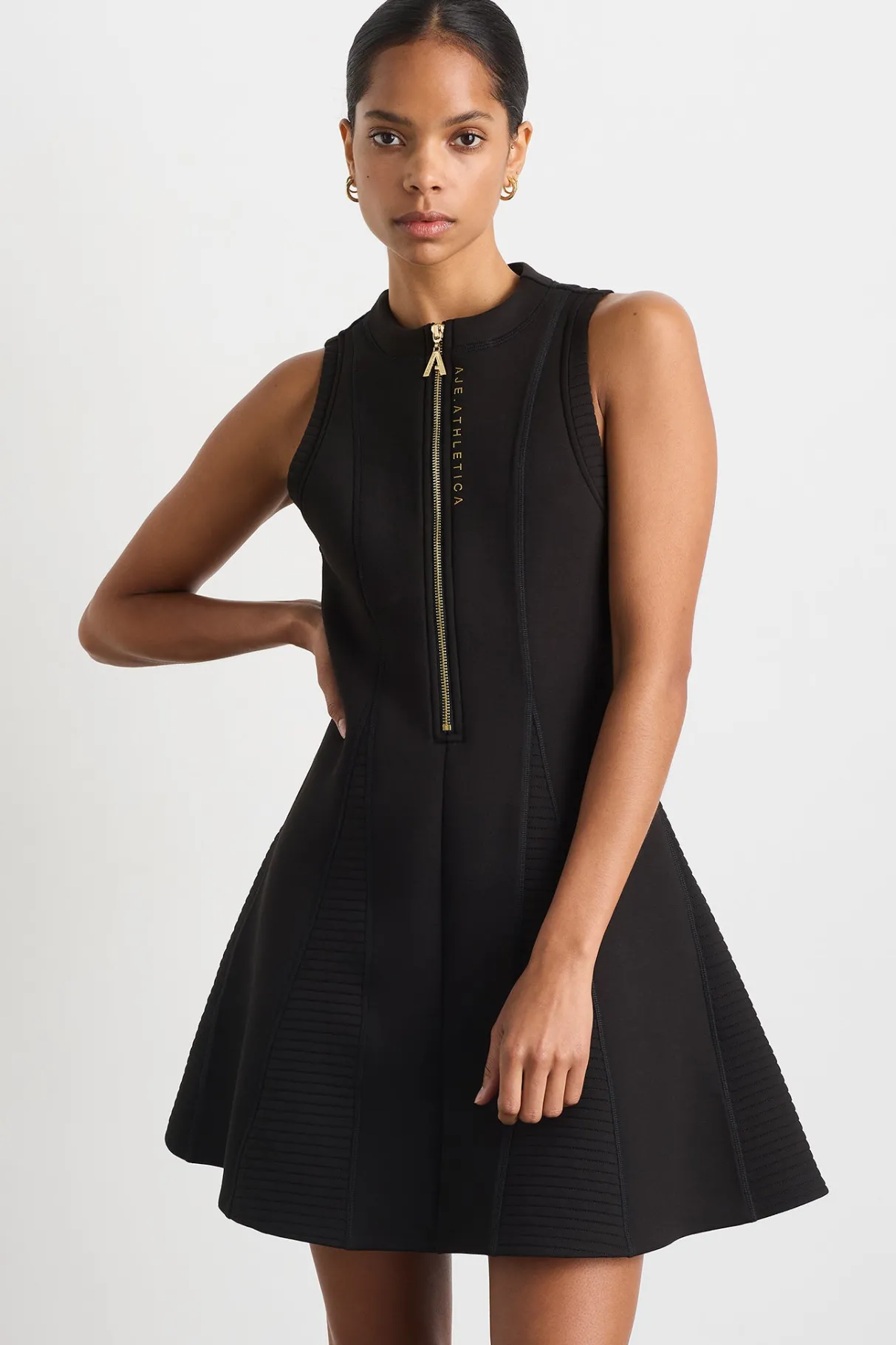 scuba_mini_dress__4-2.webp Best Sale Aje ATHLETICA Scuba Mini Dress 802 Black