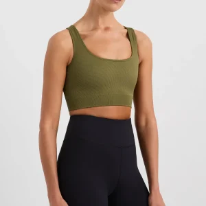 Fashion Aje ATHLETICA Seamless Crop 331 Deep Khaki