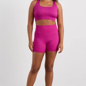 Hot Aje ATHLETICA Seamless Crop 331 Power Pink