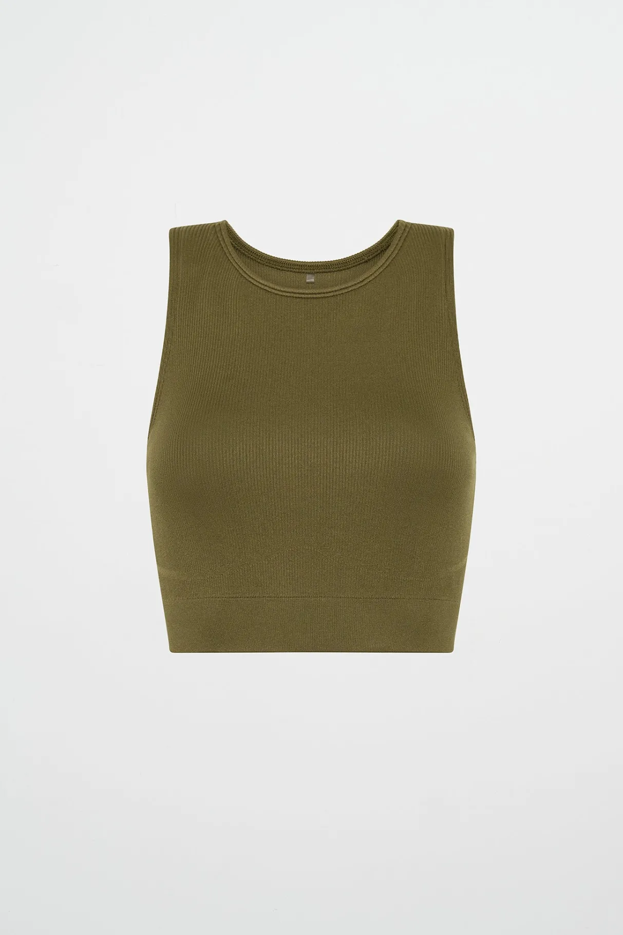 seamless_crop_tank__1.webp Online Aje ATHLETICA Seamless Crop Tank 148 Deep Khaki