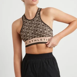 Clearance Aje ATHLETICA Seamless Crop Top 331 Geo Print/Beige