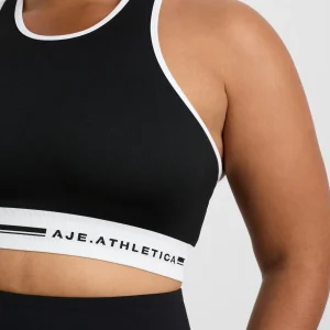Sale Aje ATHLETICA Seamless Crop Top 331 Black