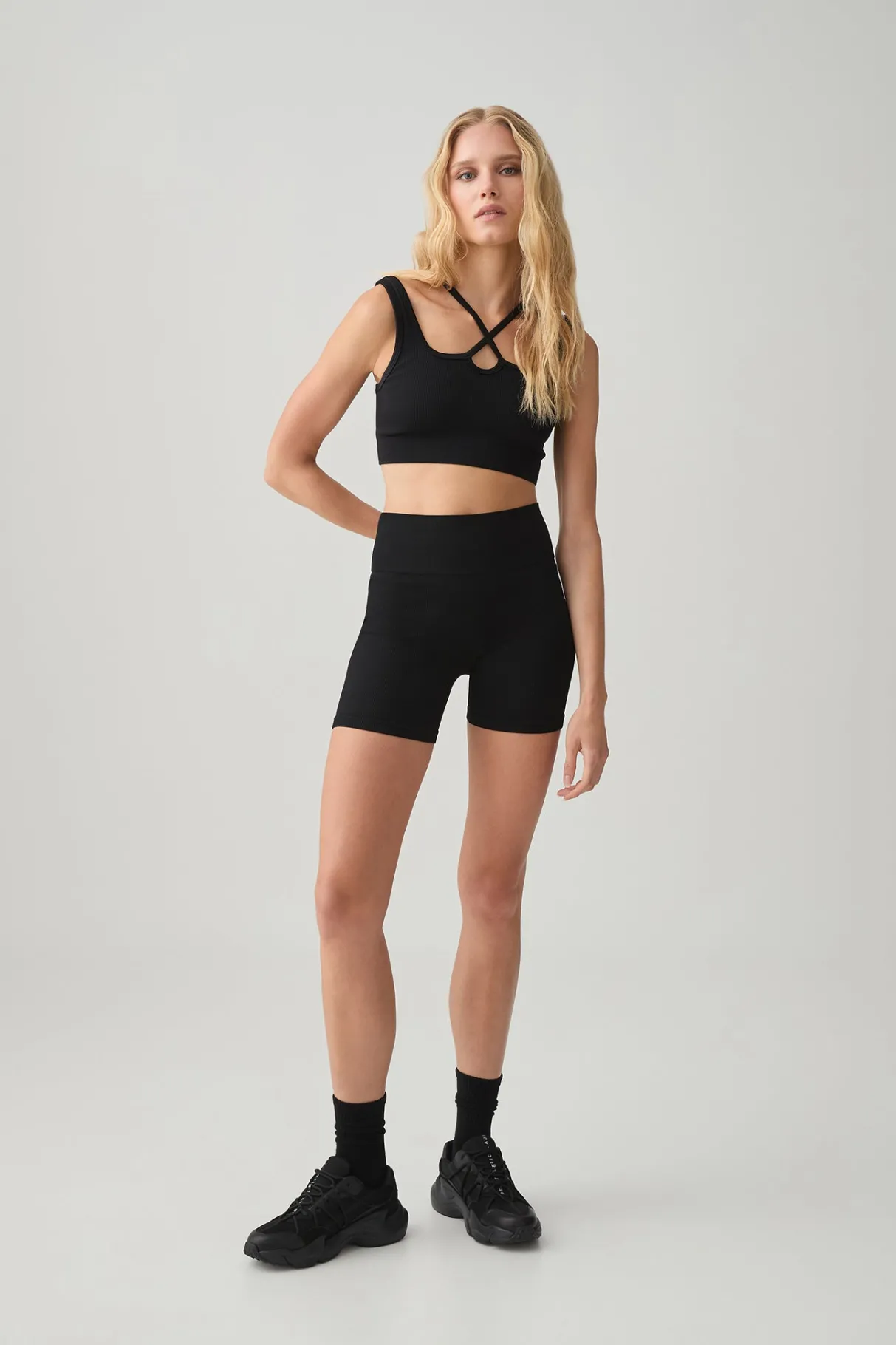 seamless_rib_short__0-1.webp Cheap Aje ATHLETICA Seamless Rib Short 624 Black