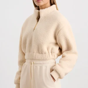 Fashion Aje ATHLETICA Sherpa Cropped Jumper 435 Ivory