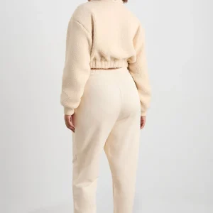 Fashion Aje ATHLETICA Sherpa Cropped Jumper 435 Ivory