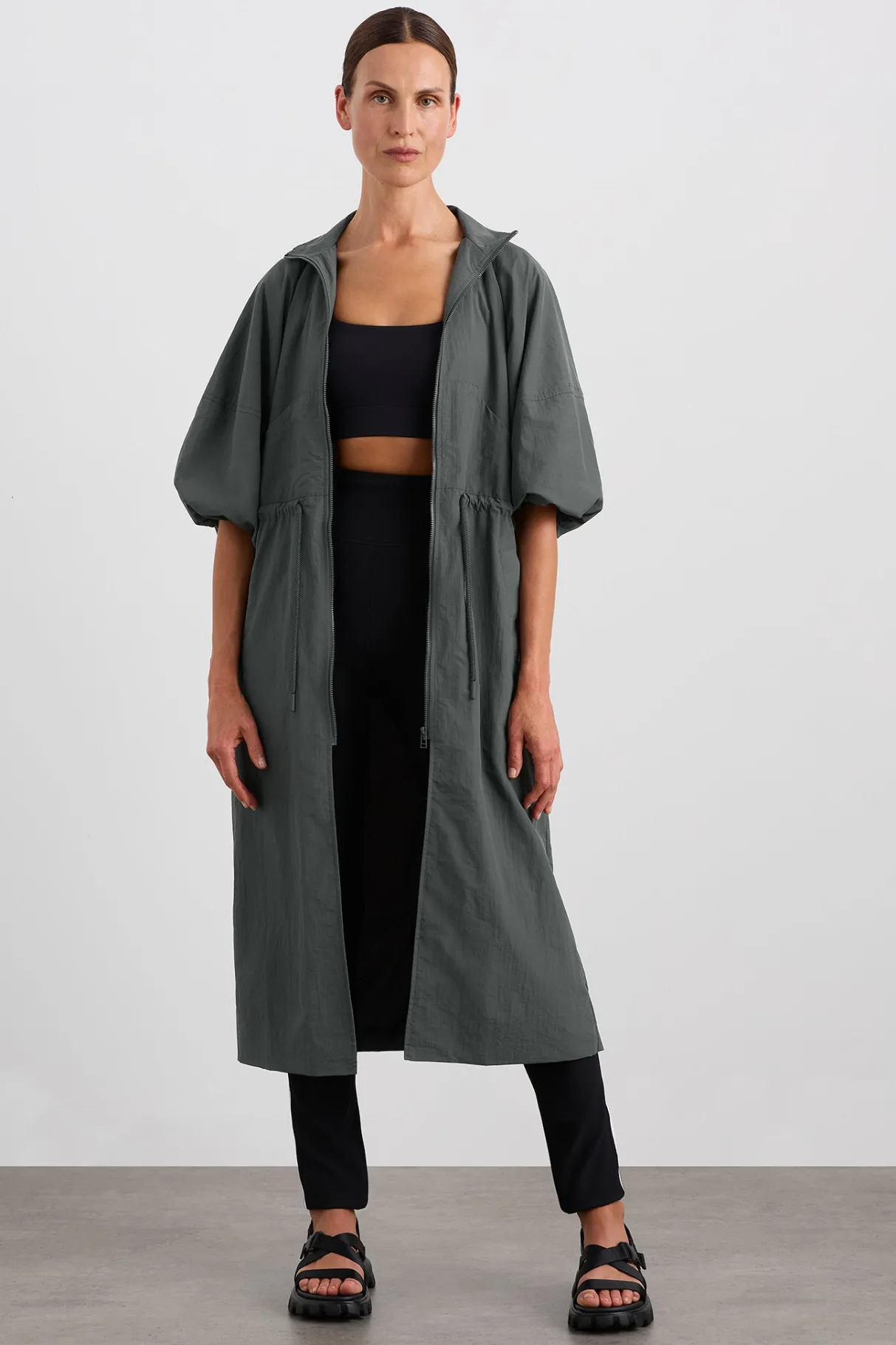 short_sleeve_zipped_jacket__3.webp Hot Aje ATHLETICA Short Sleeve Zipped Jacket 781 Slate Surge