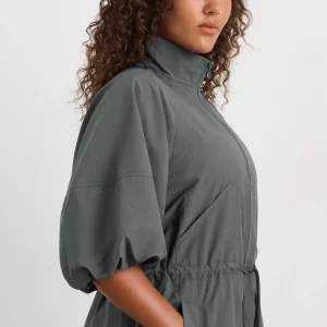 Hot Aje ATHLETICA Short Sleeve Zipped Jacket 781 Slate Surge