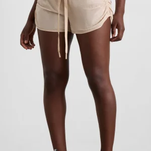 Clearance Aje ATHLETICA Side Ruched Short 602 Latte Beige