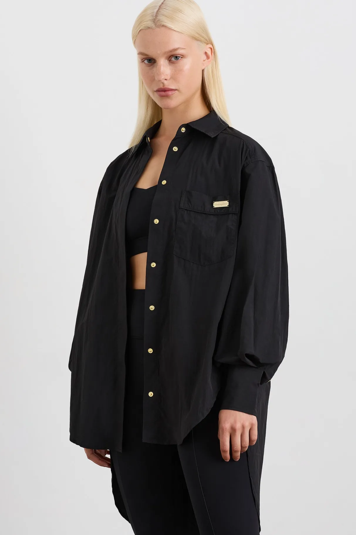 side_split_windbreaker_shirt__0-4.webp Online Aje ATHLETICA Side Split Windbreaker Shirt 406 Black
