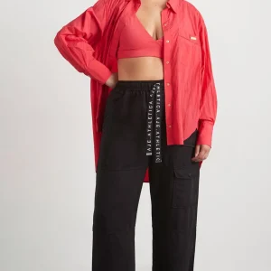 Online Aje ATHLETICA Side Split Windbreaker Shirt 406 Watermelon Pink