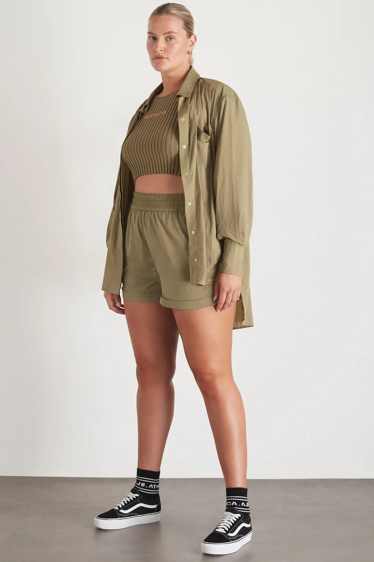 side_split_windbreaker_shirt__13-5.webp Cheap Aje ATHLETICA Side Split Windbreaker Shirt 406 Soft Khaki