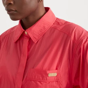 Online Aje ATHLETICA Side Split Windbreaker Shirt 406 Watermelon Pink