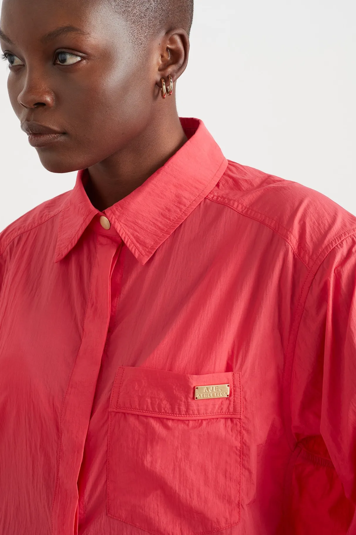 side_split_windbreaker_shirt__8-2.webp Online Aje ATHLETICA Side Split Windbreaker Shirt 406 Watermelon Pink