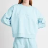 Online Aje ATHLETICA Signature Embossed Logo Crew Jumper 401 Ice Blue