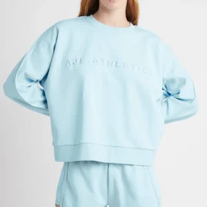 Online Aje ATHLETICA Signature Embossed Logo Crew Jumper 401 Ice Blue