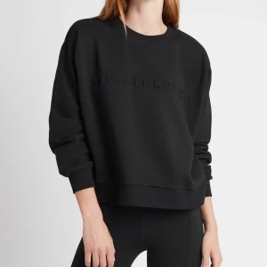 Sale Aje ATHLETICA Signature Embossed Logo Crew Jumper 401 Black