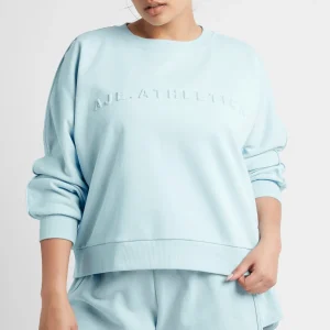 Online Aje ATHLETICA Signature Embossed Logo Crew Jumper 401 Ice Blue