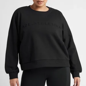 Sale Aje ATHLETICA Signature Embossed Logo Crew Jumper 401 Black