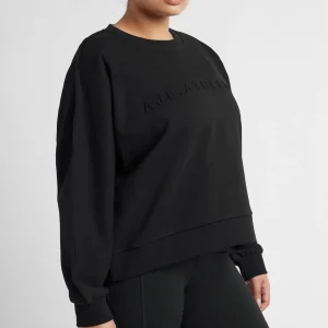 Sale Aje ATHLETICA Signature Embossed Logo Crew Jumper 401 Black