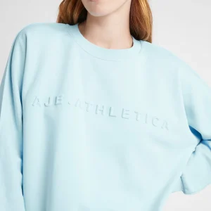 Online Aje ATHLETICA Signature Embossed Logo Crew Jumper 401 Ice Blue