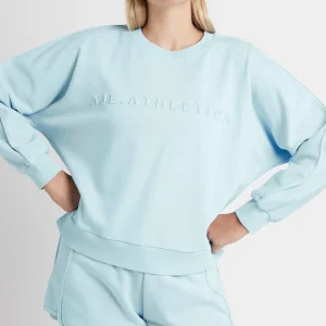 Online Aje ATHLETICA Signature Embossed Logo Crew Jumper 401 Ice Blue